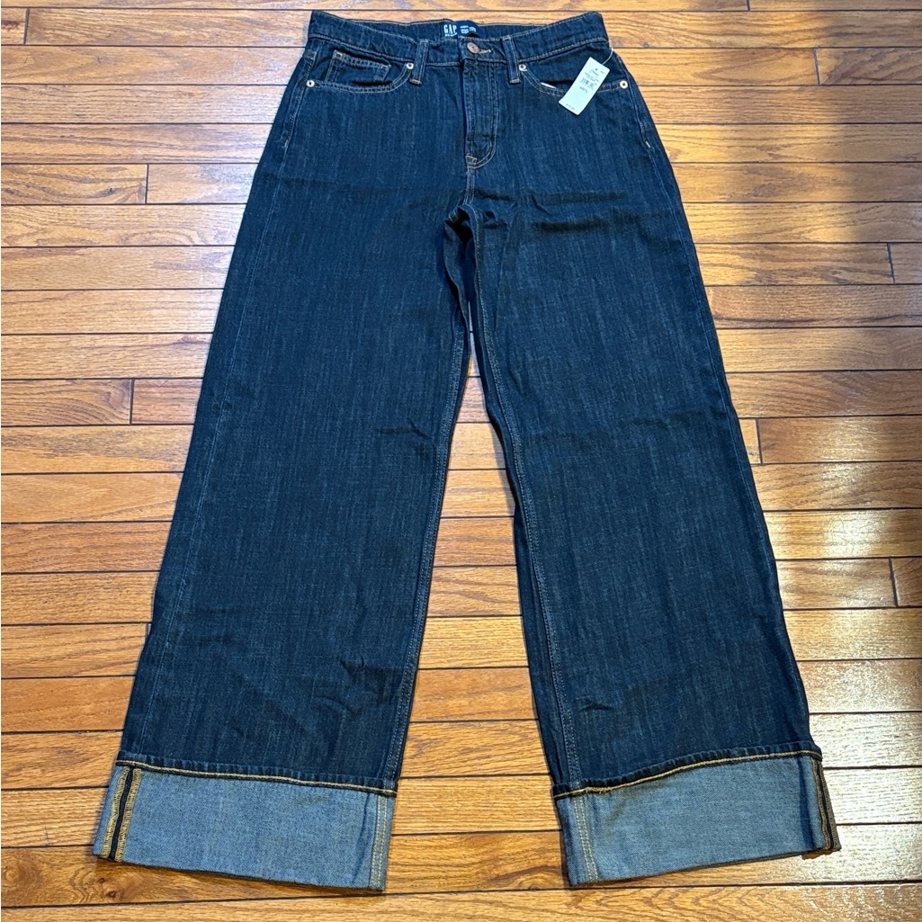 Gap Factory Indigo Wide Leg Denim Pants